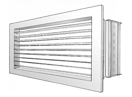 TEK Grille SDO 1 - Single Deflection Grille - SDO