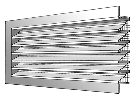 TEK External Louvres EL50 3 - External Louvres - Type EL50