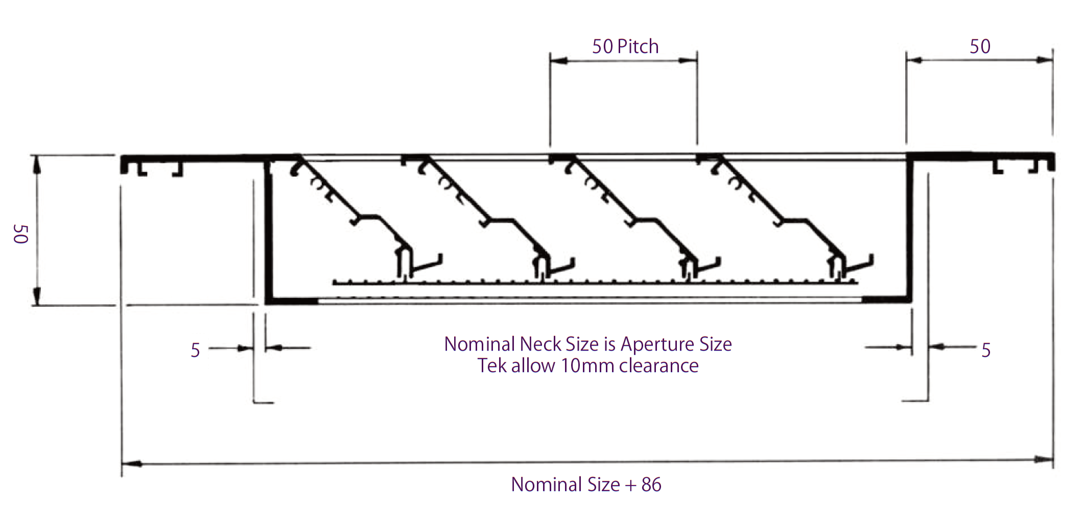 TEK External Louvres EL50 Spec1 - External Louvres - Type EL50