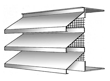 TEK Louvres EL100 1 - External Louvres - Type EL100