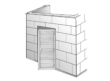 TEK Louvres LDL 2 - External Louvred Door - Type LD50/75/100