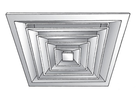 TEK Diffuser LFD 3 - Louvre Face Ceiling Diffuser