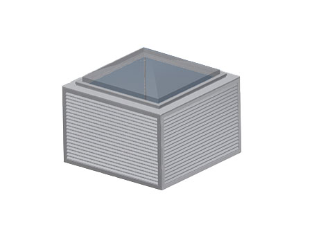 TEK Natural GA 3 - TEK Natural ventilation passive and active stack with clear glazed roof