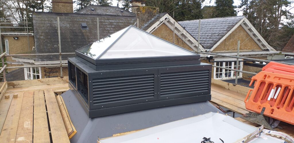 park house school natural ventilation roof vent